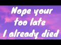 Wifiskeleton Nope Your Too Late I Already Died Lyrics