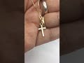 Gold Chain Necklace Cross Women's