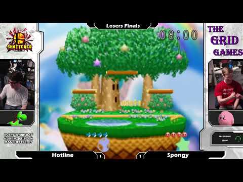Smash 64: Hotline (Yoshi) V Spongy (Kirby) - Shattered 97 Tourney