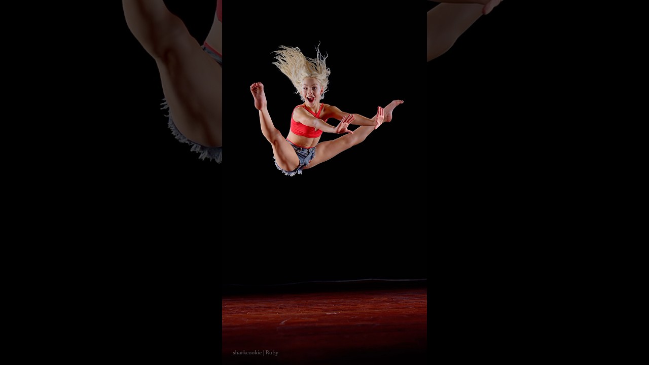 Ruby dancing in the studio