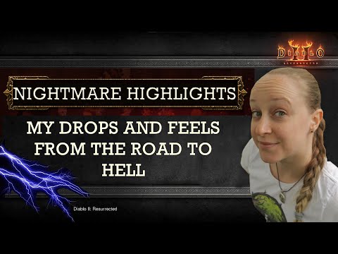 Highlights from 3 hours of farming in Nightmare - Patch 2.4 Diablo 2: Resurrected