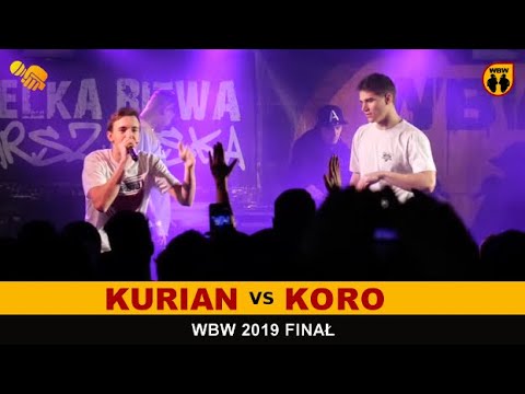 Koro 🆚 Kurian 🎤 WBW 2019 Finał (freestyle rap battle)