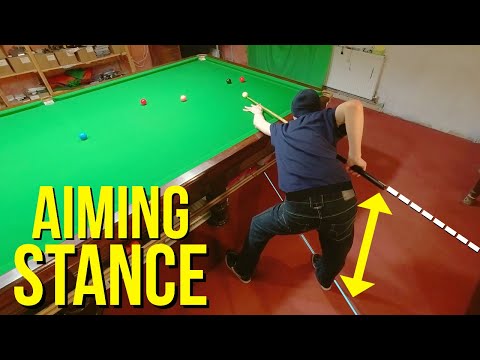 Snooker Stance Aiming Position