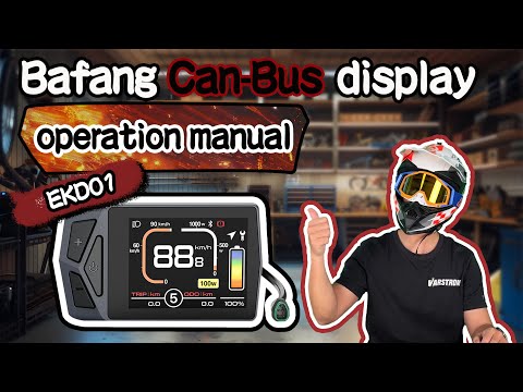 Bafang CAN-BUS EKD01 Display Detailed Review!! Speed Limit, Riding Parameters,Bluetooth,Mobile App？
