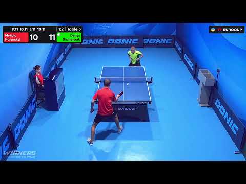 10:20 Mykola Halynskyi - Denys Shcherbak 19.09.2023 TT Euro.Cup Ukraine Star. TABLE 3