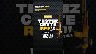 Épisode 1 : Ma meilleure méta! #part1 #rpk #loadout #meta #warzone2 #callofduty