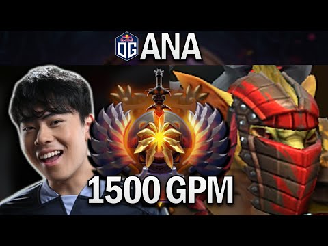 OG.ANA SMURF BOUNTY HUNTER WITH 1500 GPM - DOTA 2 7.28 GAMEPLAY