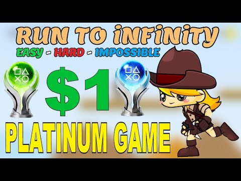 New Easy $1 Platinum Game | 4 Platinum Games - Run To Ifinity Easy Hard & Impossible