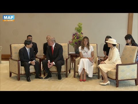 ترامب يلتقي امبراطور اليابان الجديد ناروهيتو