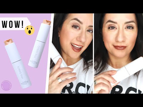 Trying the NEW RMS BEAUTY ReEvolve Liquid FOUNDATION, First Impressions, Full Face of Clean Beauty