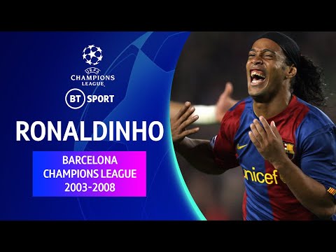 The best of Ronaldinho at Barcelona: UEFA Champions League 2003-08
