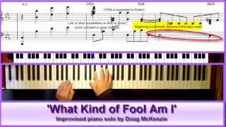 &#39;What Kind of Fool Am I&#39; - jazz piano tutorial