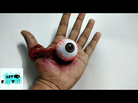 Real Eye on hand trick - Eyeball falls out | eye magic | cool optical illusion | Real eyeball
