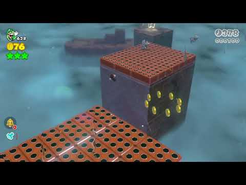 Super Mario 3D World (Switch) 8-1 Itemless Speedrun - Time: 24 (WR)