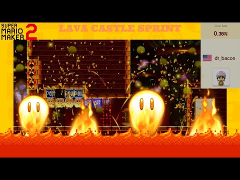 Super Mario Maker 2 - 40 Second Speedrun by dr_bacon(Clear Rate 0.38%).