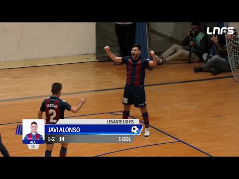 Gol Javi Alonso (1-2) O Parrulo Ferrol - Levante UD FS. J12, 1Div. LNFS
