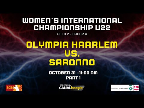 WICU22 - GAME 1 - GROUP A - OLYMPIA HAARLEM Vs. SARONNO - FIELD 1 - 11:00 AM - PART 1