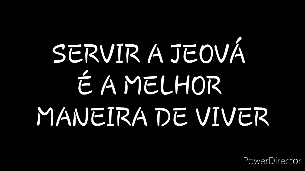 DISCURSO: SERVIR A JEOVÁ É A MELHOR MANEIRA DE VIVER
