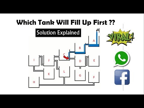 Which Tank Will Fill Up First? || Solution ||  VIRAL PUZZLE