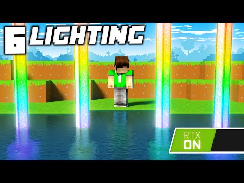 Sub's World - 6 Lighting Tricks You Didnt Know You Could do In Minecraft RTX!