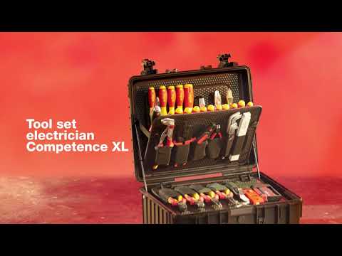 Įrankių lagaminas elektrikams WIHA Competence XL (80 vnt.) video