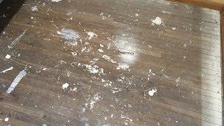 PAINT REMOVAL ON WOOD FLOOR