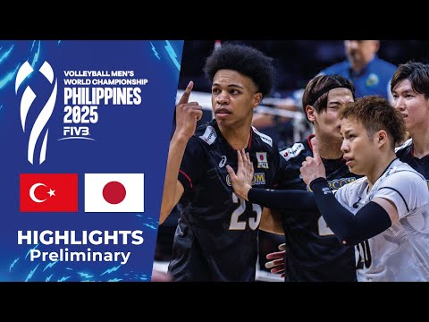 👉 🇯🇵 JAPAN vs 🇹🇷 TÜRKIYE | Highlights | Men’s Volleyball World Championship 2025 🏐🔥 [4K]