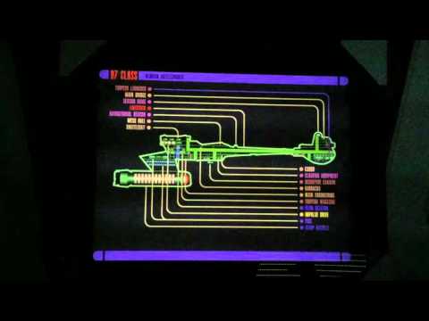 Star Trek Klingon D7 Battlecruiser  LCARS Prop MSD TNG TOS Klingonen