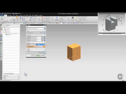 Siemens PLM NX - Basic Modeling Tutorial #1