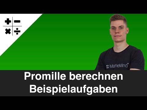 Promille berechnen - Beispielaufgaben (Dreisatz) | MatheMind