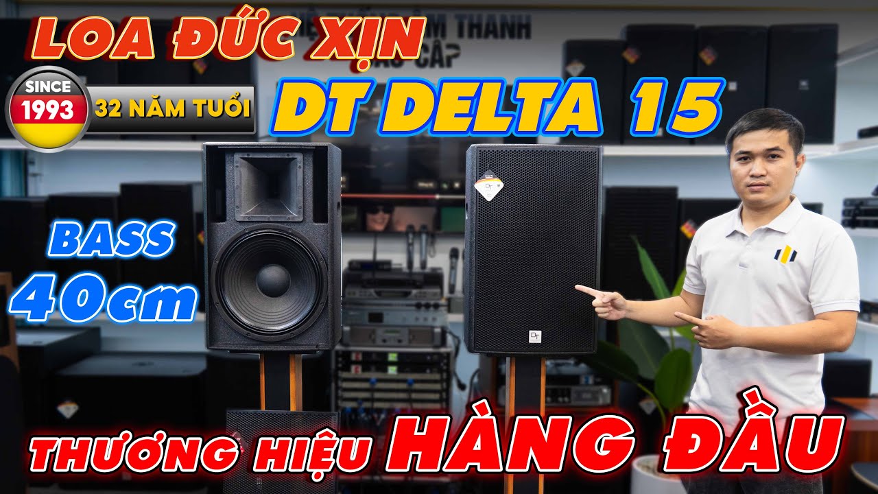 Video sản phẩm Loa Karaoke DT Delta15 (full bass 40cm, 2 đường tiếng)
