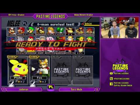 RPI Melee 3/31/17: codeman (Pichu) vs Burst Mode (Fox)