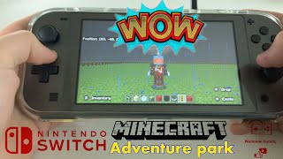 Minecraft adventure park Nintendo Switch Lite gameplay 4k