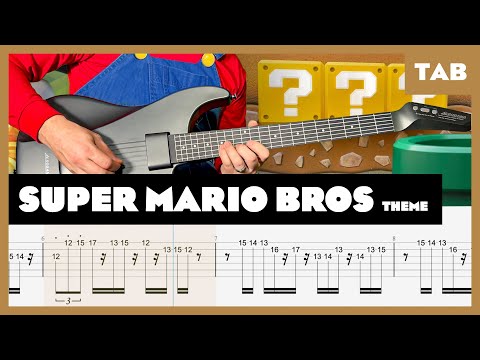Super Mario Bros. Theme - Level 1 - Guitar Tab | Lesson | Cover | Tutorial