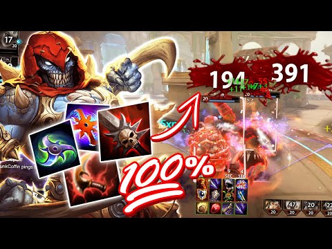 Smite: 100% CRIT Bakasura Jungle Build 3 HITS PEOPLE!