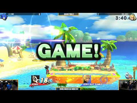 Ultra WBB #128 | [l] 6WX (Sonic) vs [l] Juice (ZSS) - grand Finals - Super Smash Bros. for Wii U