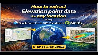 How to extract Elevation point data for any location Using Google Earth Pro + GPS Visualizer + QGIS