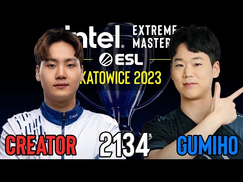 🇰🇷 Creator (P) vs 🇰🇷 GuMiho (T) - Gruppe B - IEM Katowice 2023 - StarCraft 2 - Cast 2134 [4K]