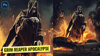 Grim Reaper Apocalypse | Photoshop Manipulation Tutorial