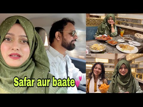Safar aur Baate💕#meenazfam #couplegoal #family #food #mumbai#motherdaughter 