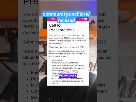 Kubernetes community day Los Angeles #publicspeaking