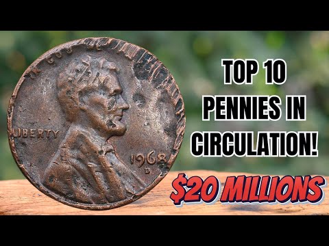 TOP 10 VERY EXPENSIVE RARE PENNIES IN CIRCULATION - PENNIES WORTH A LOT OF MONEY!