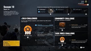 Ghost Recon Wildlands - Season 10 Week 1 Solo Challenge 2 & 3 Operation Silent Spade & SNAFU + TFC