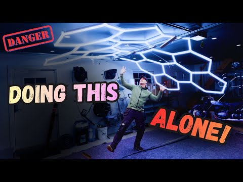 Installing Hexagon Lights Alone – Somehow It Worked!