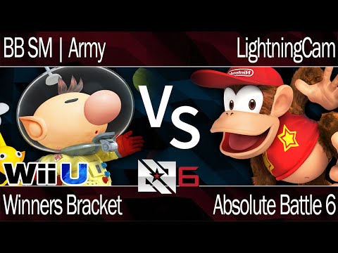 AB6 Smash 4 - BB SM | Army (Olimar) vs LightningCam (Diddy) - Winners Bracket