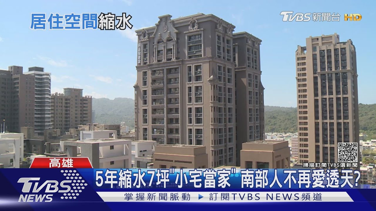 小宅當家!高房價少子化 居住面積高雄5年少1間套房空間