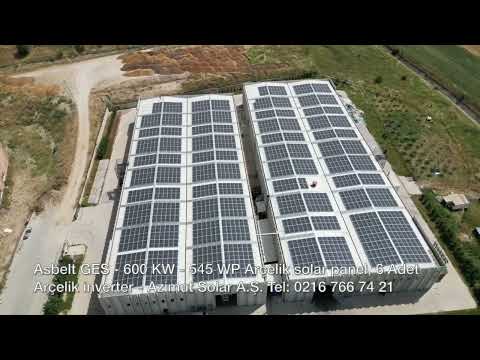 Vidéo : Centrale Solaire sur Toiture de l'Entreprise Asbelt - 600 kW