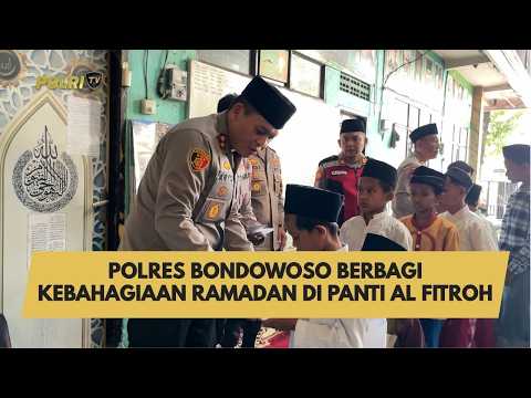POLRES BONDOWOSO BERBAGI KEBAHAGIAAN RAMADAN DI PANTI AL FITROH