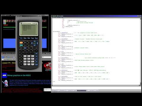 Multiplatform Z80 Assembly - Lesson P5 - Bitmap graphics on the TI-83 and MSX