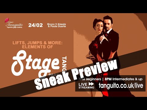 TANGO: ELEMENTS OF STAGE TANGO (Escenario), PART 1 SNEAK PEEK 24.02 @Tanguitoacademy @PDuarteTango